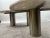 1990s Organic Modern Travertine Three-Tier Circular Coffee Table With Metal Base For Sale - Image 10 of 14
