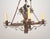 French Early 20th Century Restored Antique French Wrought Iron Chandelier For Sale - Image 3 of 15