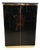 Black Lacquer and Marble Bar in the style of Maison Jansen, 1970s For Sale