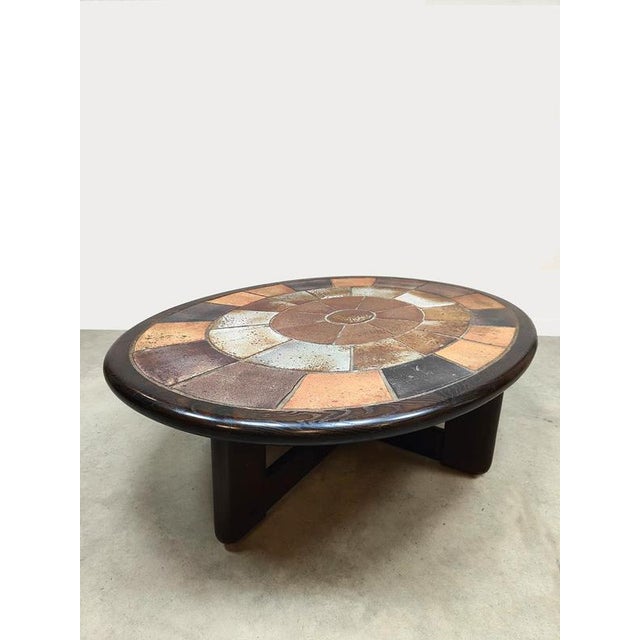 Black Vintage Danish Coffee Table by Tue Poulsen for Haslev Møbelsnedkeri, 1960s For Sale - Image 8 of 8