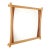 Studio Crafted Maple and Walnut Wall Mirror For Sale