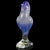 Seguso Vintage Seguso Murano Cobalt Blue Opal Gold Flecks Italian Art Glass Mid-Century Bird Sculpture For Sale - Image 4 of 8