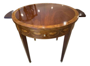 Baker Furniture Neo Classic Mahogany and Satinwood Inlaid Side Table