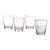 Bubble Glass Water, Clear, Set of 4 For Sale