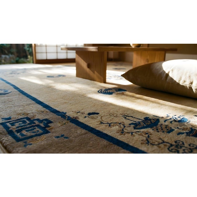 Early 20th Century Chinese Peking Carpet ( 9' x 9'6" - 275 x 290 ) For Sale - Image 15 of 15