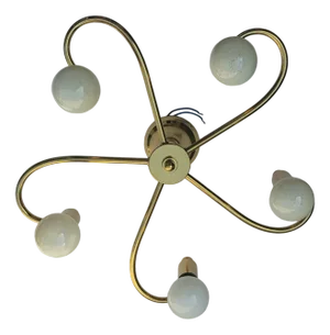 German Spiral Ceiling Lamp by Gaetano Sciolari, 1980s