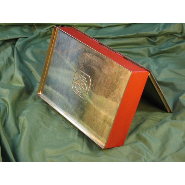Tin / Box Nabisco Cookies or Crackers Metal Vintage Xmiss Horse Carriage For Sale - Image 14 of 16