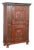 Original Hand Painted Swedish Pine Two Door Cupboard Cabinet Dated 1771 For Sale