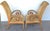 Pair French Modern Carved Feather Scroll Arm Lounge Chairs, Style Maison Jansen For Sale - Image 13 of 18