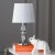 16 Inch H Tiered Crystal Table Lamp in Clear - a Pair For Sale - Image 4 of 8