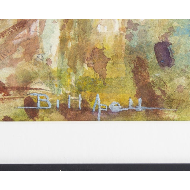 Paint Watercolor Painting of Tropical Landscape by Bill Abell For Sale - Image 7 of 7
