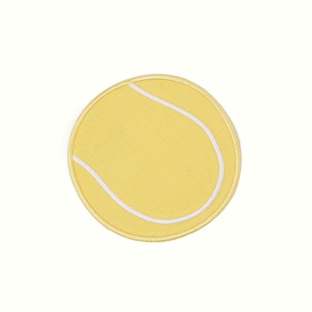 Cocktail hour will be a grand slam with our tennis ball cocktail napkins. Sold as a set of 4. Made of OKEO-TEX certified,...