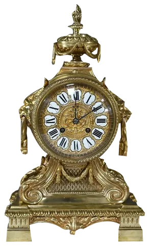 Bronze Clock by G.Philippe for Palais Royal, 1870s