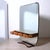 1950s Italian Design Briarwood Dressing Table with Mirror and Drawers, 1950s For Sale - Image 5 of 18