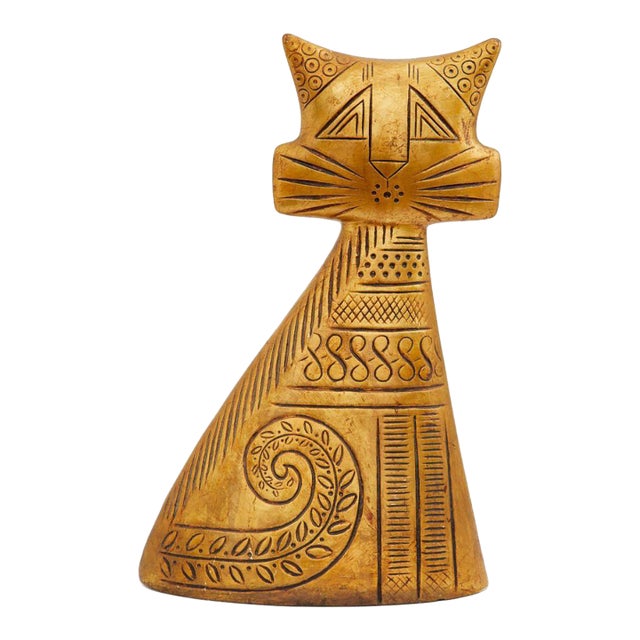 Mid 20th Century Mid-Century Modern Hedi Schoop "Turnabout Cat" Pottery Figure For Sale