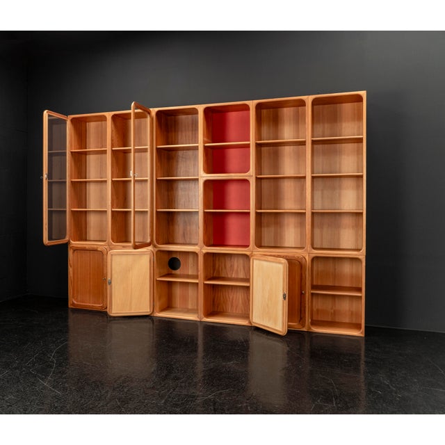 Modular Wall Unit in Pine, 1950s, Set of 13 For Sale - Image 16 of 18