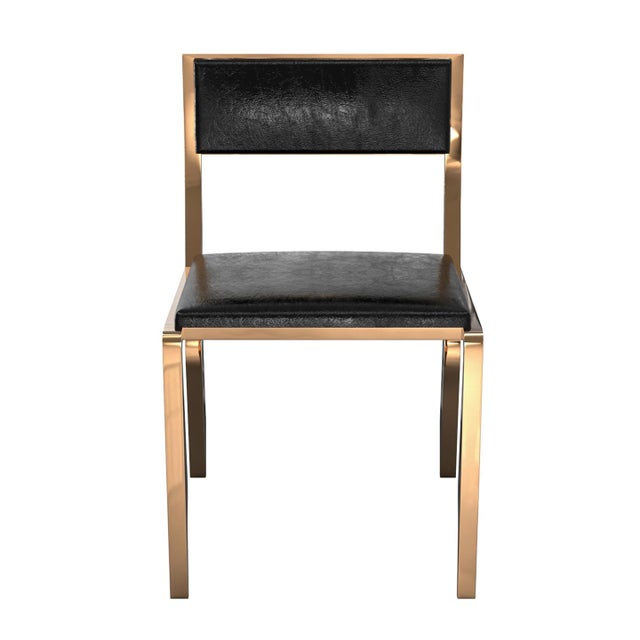 "Icona" Chair With Bronze, Hand Crafted For Sale - Image 4 of 6