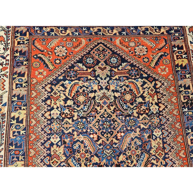 Vintage Oversize Persian Malayer Gallery Rug, Allover Geometric Pattern, 1900s For Sale - Image 15 of 18
