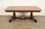 Wood Baker Furniture Regency Banded Mahogany Double Pedestal Extension Dining Table, Newly Refinished For Sale - Image 7 of 15