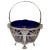 Art Nouveau Silver Basket with Blue Glass Liner, Bremen, Germany, 1890s For Sale - Image 9 of 9