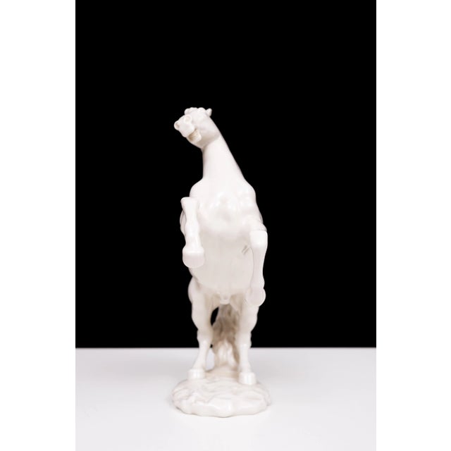 Ceramic Porcelain Horse Statue by Gunther Granget for Hutschenreuther, Germany, 1970s For Sale - Image 7 of 12