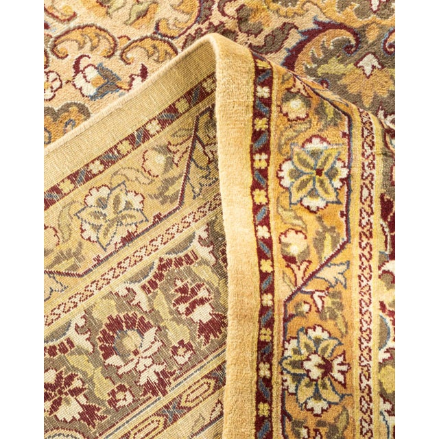 Mogul, One-of-a-Kind Hand-Knotted Area Rug - Yellow, 9' 2" x 12' 3" For Sale In New York - Image 6 of 8