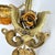 Vintage Pair of Czech Amber Glass Beaded Wall Sconces For Sale - Image 11 of 12