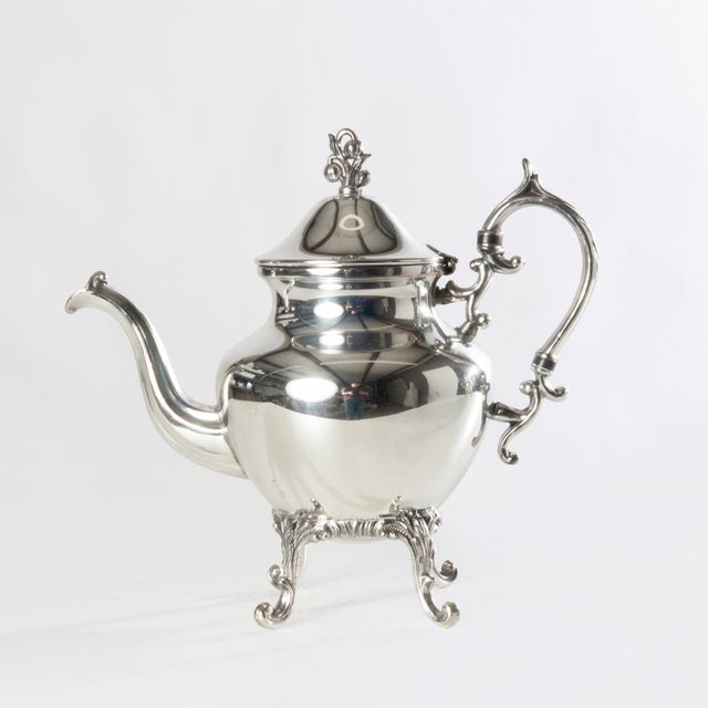 Early 20th Century Silver on Copper Tea Set - Set of 5 For Sale - Image 15 of 18