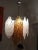 Mid-Century Modern Italian Brown and White Murano Glass Pendant Lamp, 1960s For Sale - Image 3 of 6