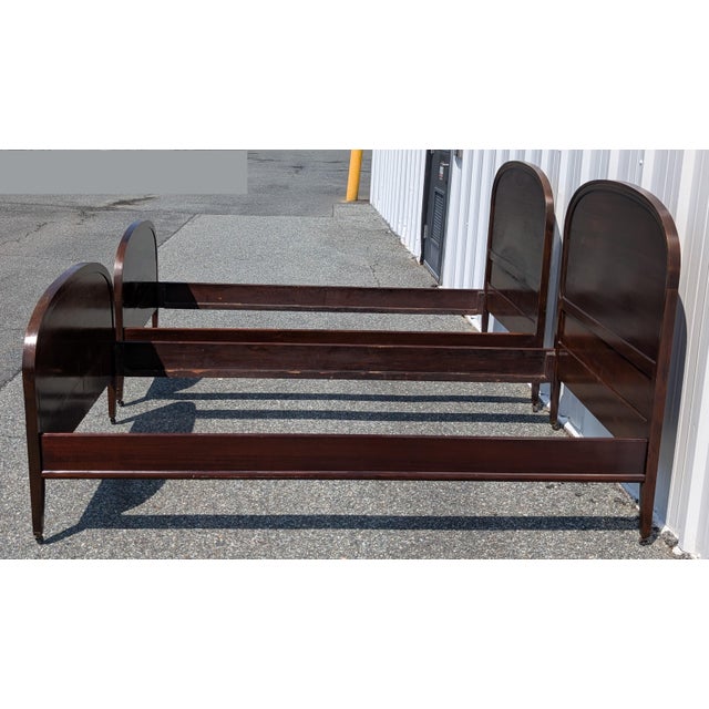 Pair of Early-20th Century French Louis XV Style Twin Bed Frames For Sale - Image 4 of 14