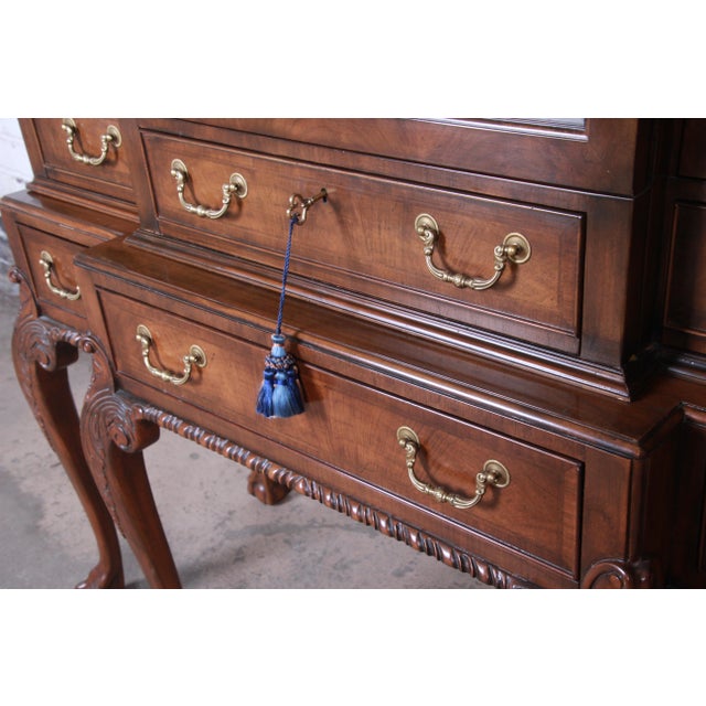 Baker Furniture Stately Homes Collection Chippendale Carved Walnut