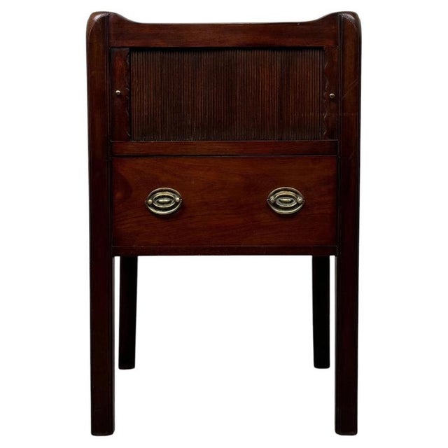 18th Century English Mahogany Cabinet with Sliding Door For Sale - Image 12 of 12