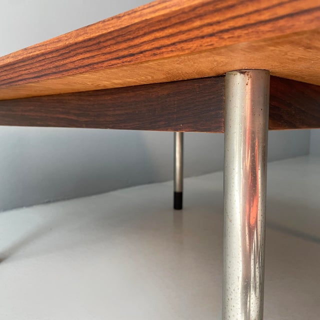 Wood Mid-Century Modern Italian Coffee Table in Wood and Metal, 1960s For Sale - Image 7 of 14