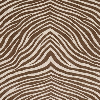 SAMPLE - Schumacher Blixen Velvet Fabric In Safari For Sale