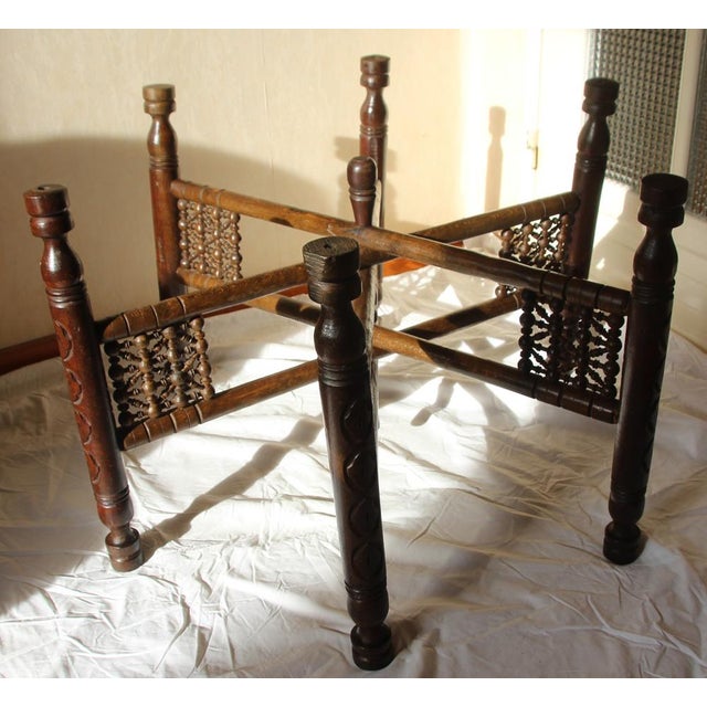 Wood Gold Round Coffee Table, 1950s For Sale - Image 7 of 18