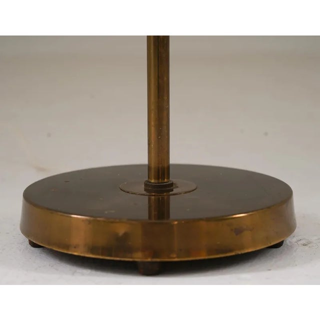 Mid-Century Modern Swedish Floor Lamp in Brass, 1960s For Sale - Image 4 of 7