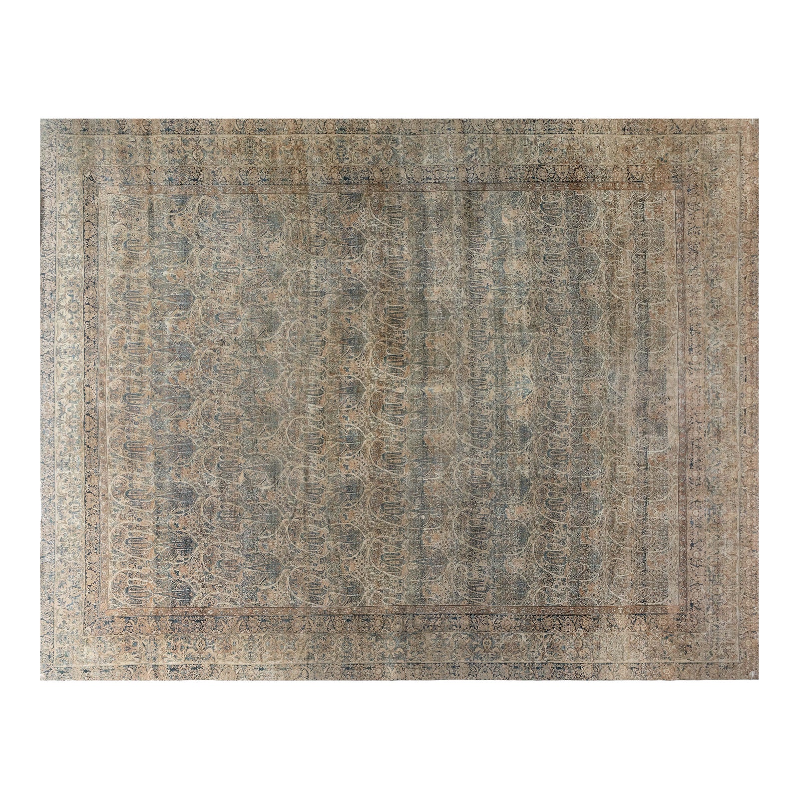 Oversized Antique Persian Kirman Rug | Chairish