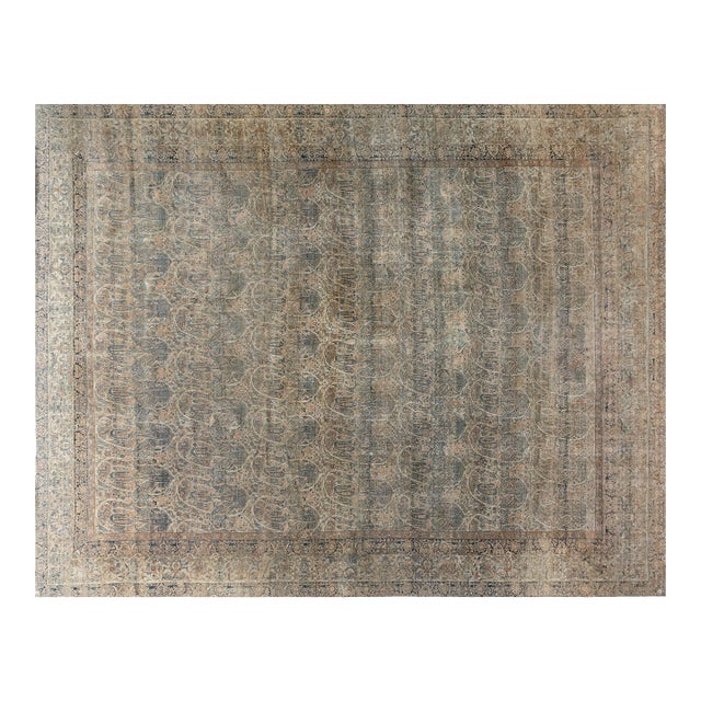 Oversized Antique Persian Kirman Rug For Sale