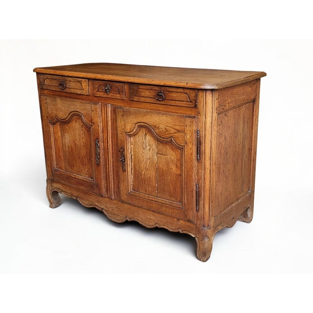 Louis XV Provincial Low Buffet, France, 19th Century For Sale - Image 9 of 9