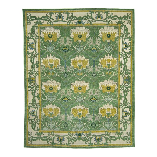 Turkish Oushak Rug 12'3" x 15'5" For Sale