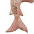 1950s Rare Mid 20th Century California Ceramic Pink & Gold Angel Fish Flower Wall Vase For Sale - Image 5 of 6