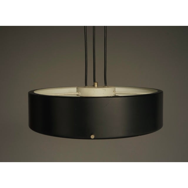 Mid-Century Italian Ceiling Pendant Light in Glass and Metal by Bruno Gatta for Stilnovo, 1950s For Sale - Image 10 of 15