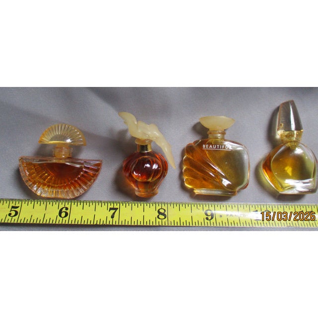 Vintage Miniature Designer Perfume Collection Bottles Lot Glass For Sale In Minneapolis - Image 6 of 6