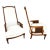 Vintage 1960s Italian Hollywood Regency High Back Lounge Armchairs Pair For Sale
