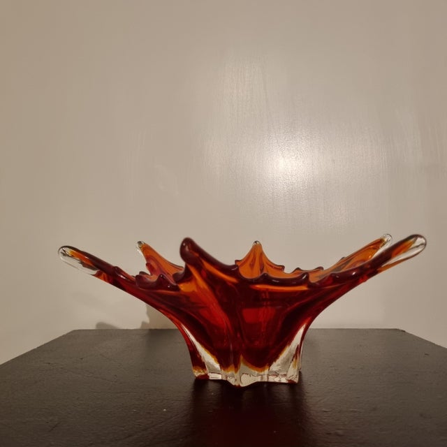 Glass Murano Centerpuece Bowl from Manifattura Di Murano, 1950s For Sale - Image 7 of 9