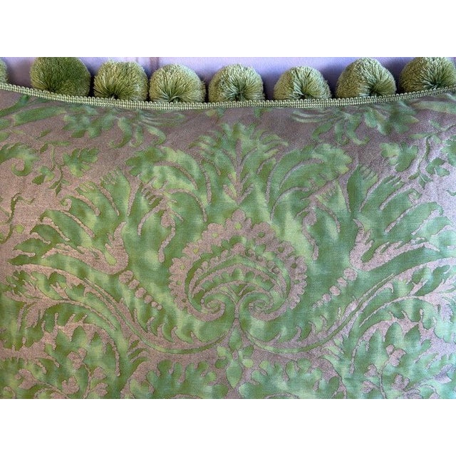 Textile Pair of Custom Venetian Mariano Fortuny Damask Pillows For Sale - Image 7 of 12