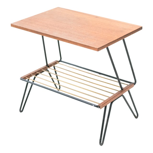 Black Magazine Table, 1960s For Sale