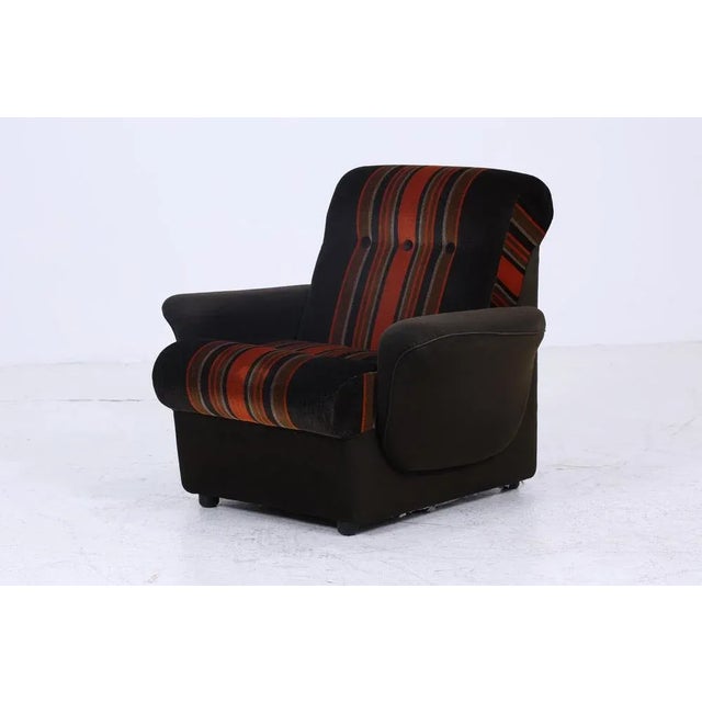 Mid-Century Fabric Armchair, 1960s For Sale - Image 10 of 11