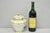 Antique Nippon Noritake Hand Painted Porcelain Gold Gilt Draped Biscuit Jar w / Lid. Circa Early 20th Century....