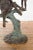 Bronze Vintage Cast Bronze Sculpted Group of Three Monkeys Sitting in a Verdigris Tree For Sale - Image 8 of 13